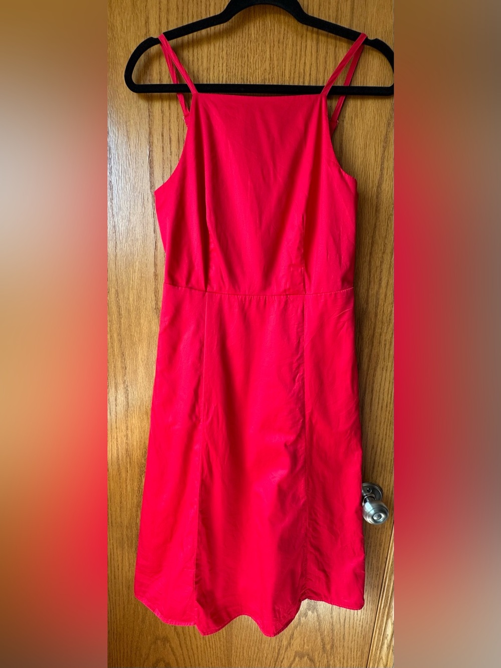 Ann Taylor Factory Midi Spaghetti Strap Dress size 4 100% cotton